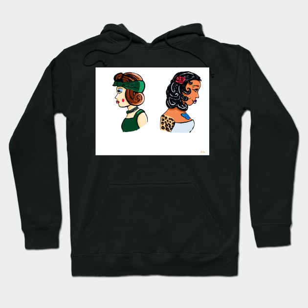 Past and present Hoodie by The Drawing Artist